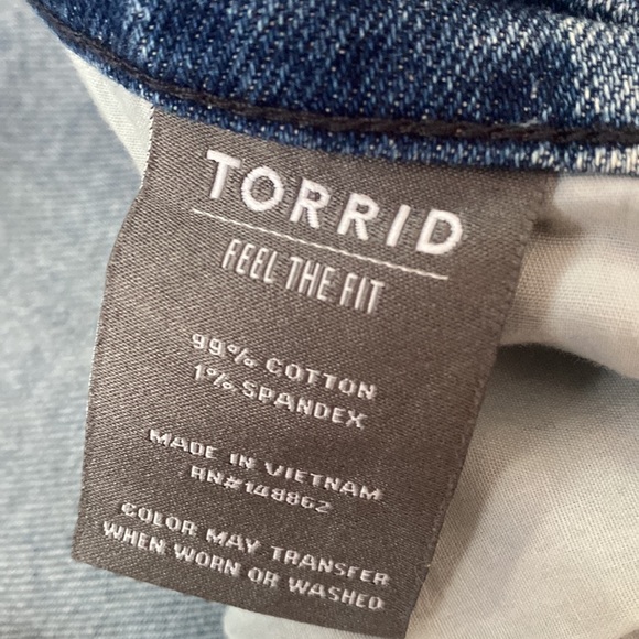 Torrid Mom Vintage Stretch High Rise Jean size 14R - Picture 4 of 7